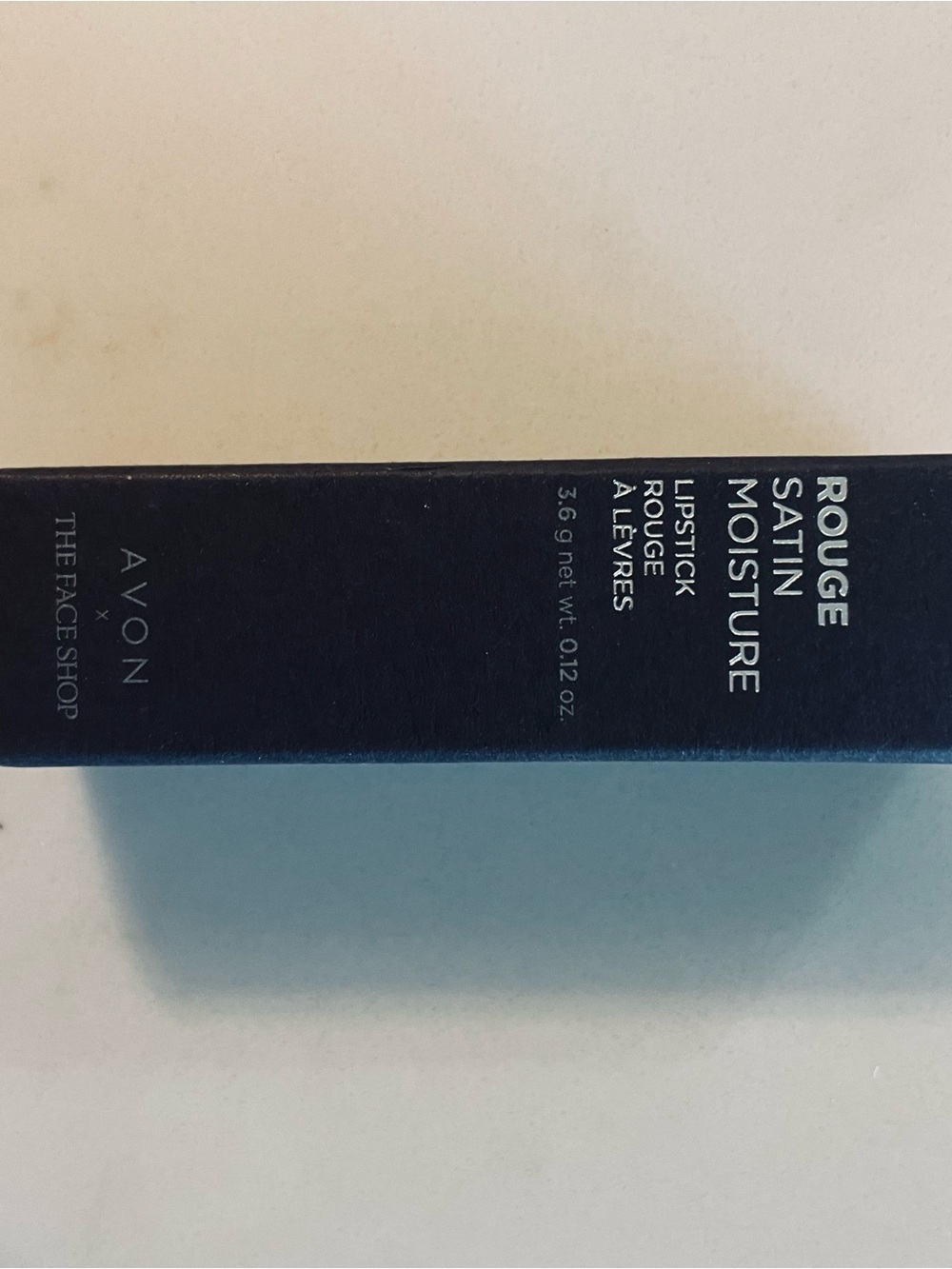 Avon Rouge Satin Moisture Lipstick - Black Packaging